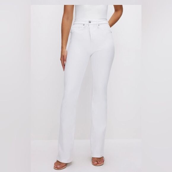 NWT Good American White Denim Jeans - Picture 1 of 8